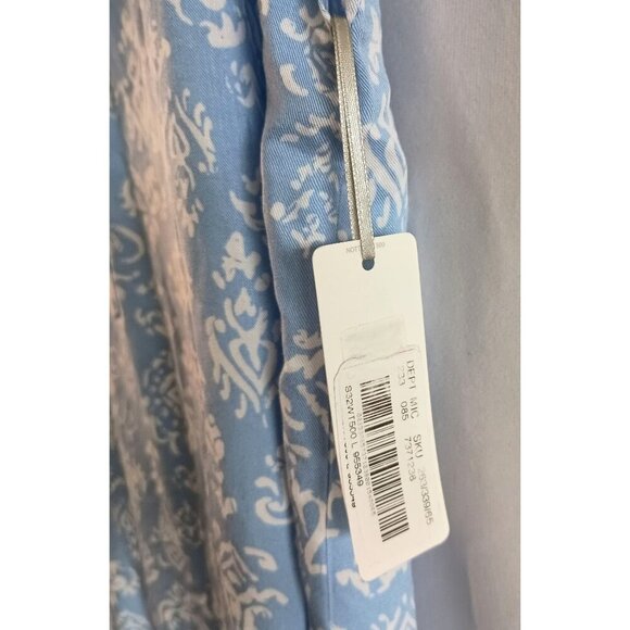 Nottibianche Sleep Top NWT Light Blue Floral Short Sleeve Size L Dillard’s - Picture 6 of 8
